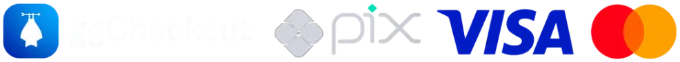 Métodos de Pagamento: Pix, Visa, Mastercard